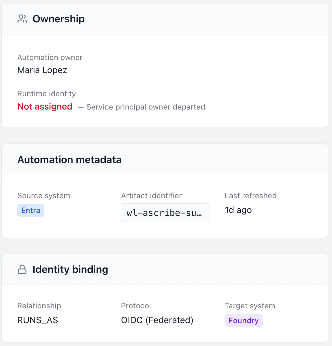 Securityv0 showing AI agent access paths and exposure details